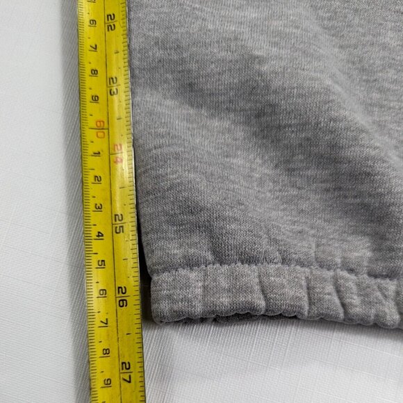 Brooks Sweatpants Men's Medium Gray Pockets Drawstring Embroidered Fleece - Picture 9 of 10